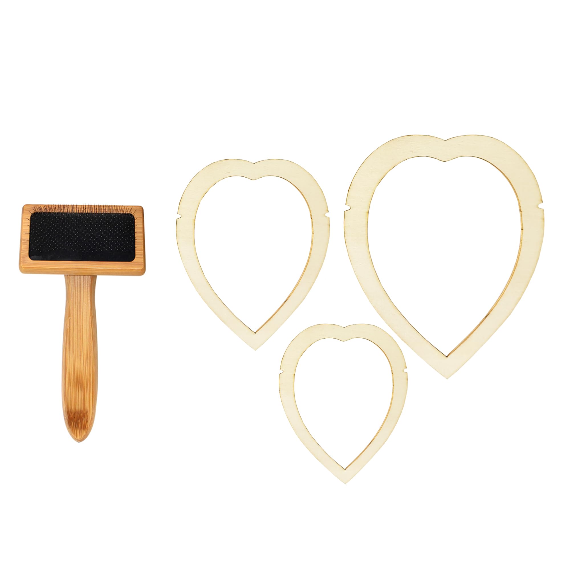 Macrame Cutting Molds and Comb Set for Making Macrame Feather Tassel (Macrame Comb Plus 3 Cutting molds)