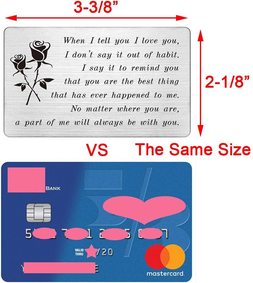 FALOGIJE I Love You Gifts for Her, Anniversary Card for Wife, Birthday Gifts for Girlfriend, Romantic Valentines Day Card for Her, Birthday Card for Wife Christmas Gift - Image 2