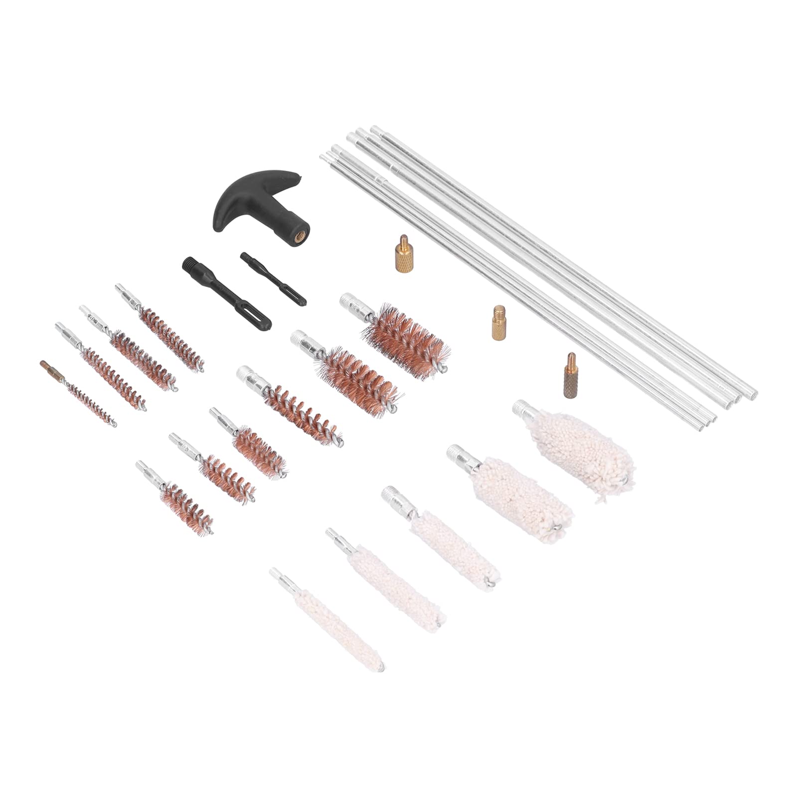Kit de Nettoyage Universel pour Pistolet, Boîte à Outils en Alliage d'Aluminium avec 5 Vadrouilles et Tampons