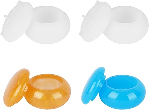 Gartful Moldes de caja de resina, moldes de resina de silicona con tapas, contenedor de almacenamiento, moldes de fundición epoxi para almacenar