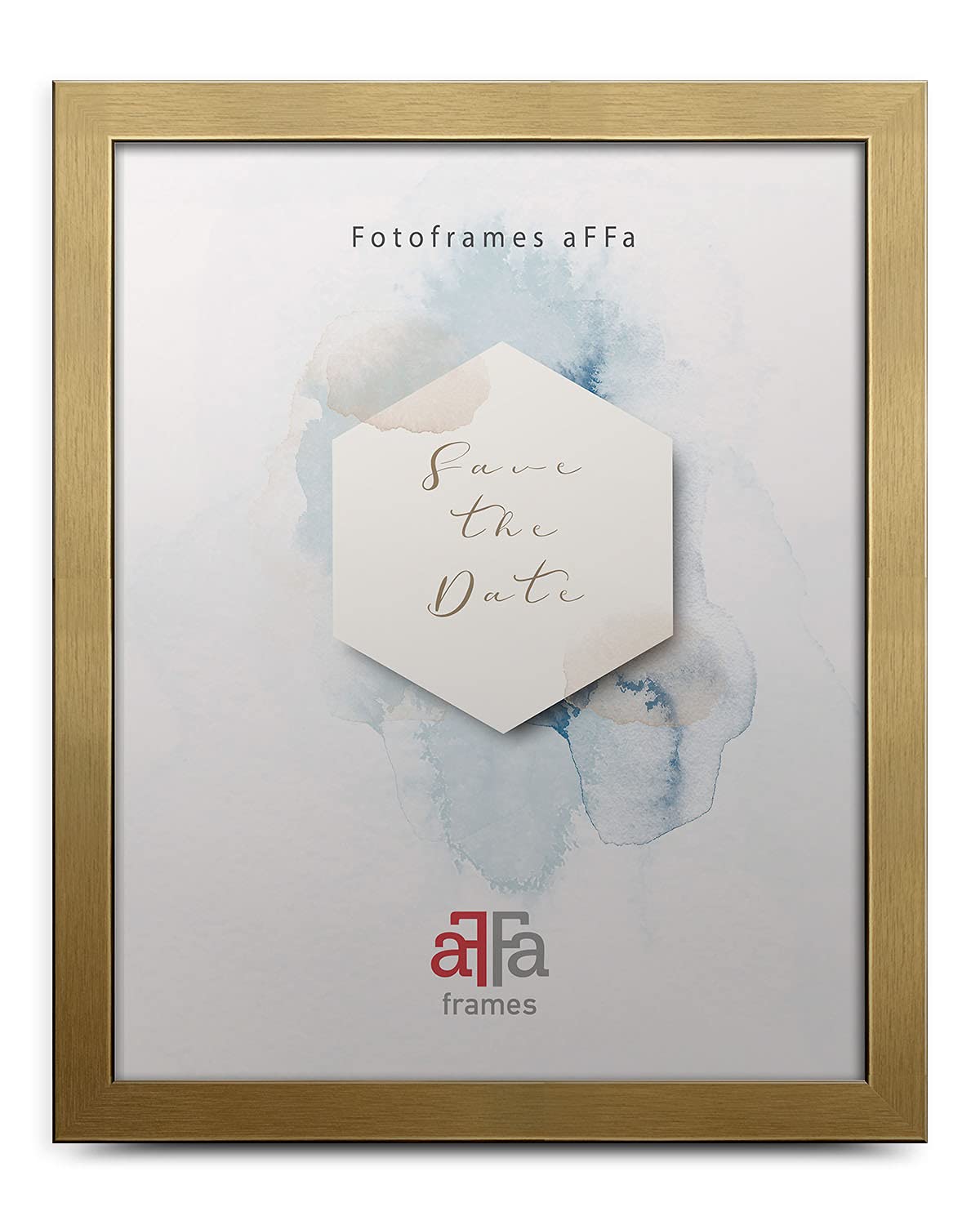 aFFa frames Hekla - Marco de fotos MDF (40 x 50 cm), color dorado