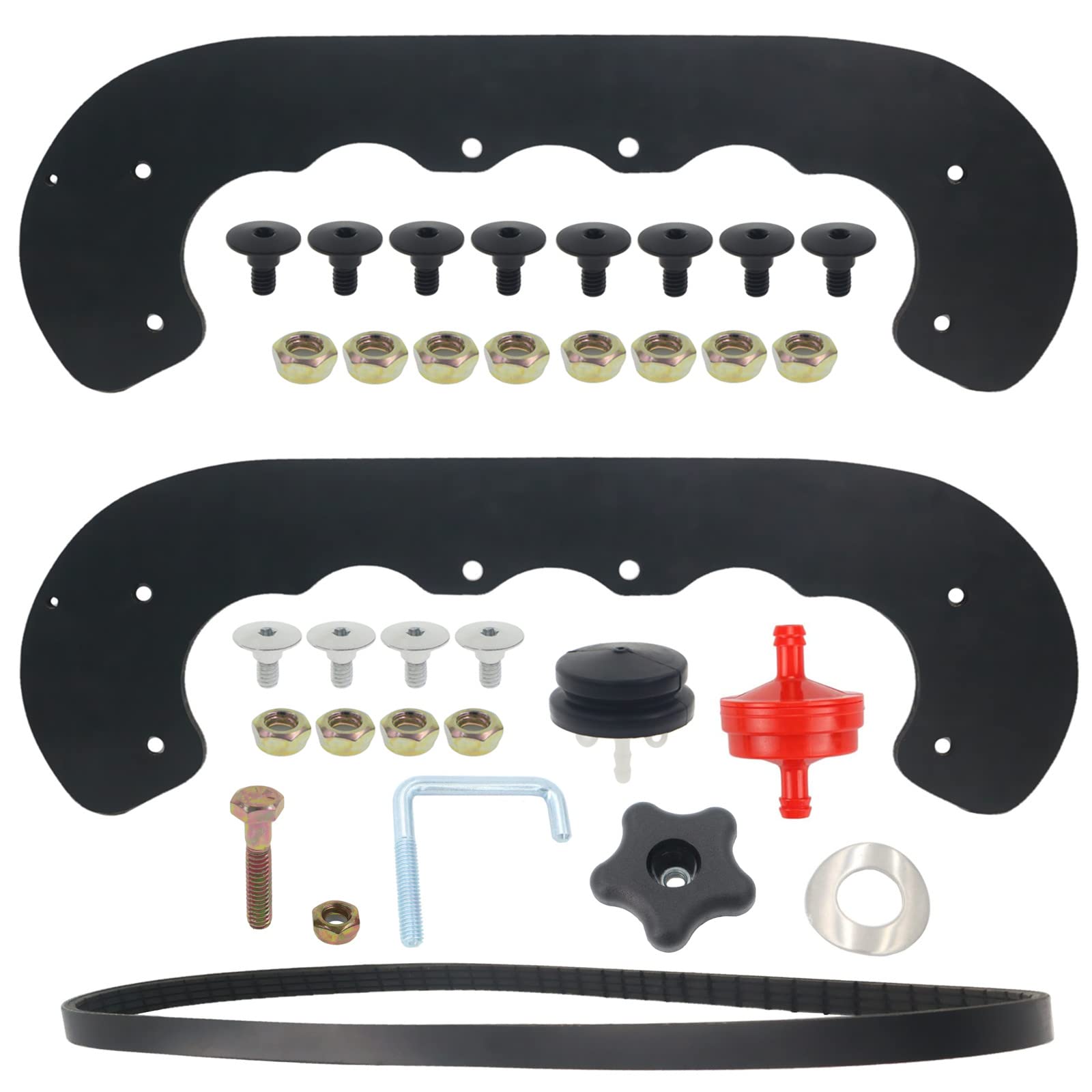 Mikatesi 99-9313 Snowblower Rubber Auger Paddles Kit Replacement For