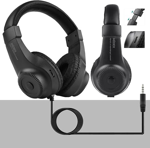 Midex RS-10 Stereo Kulaklık 50mm Sürücü 32 Ohm Çok Amaçlı Stüdyo Referans Dinleme DJ