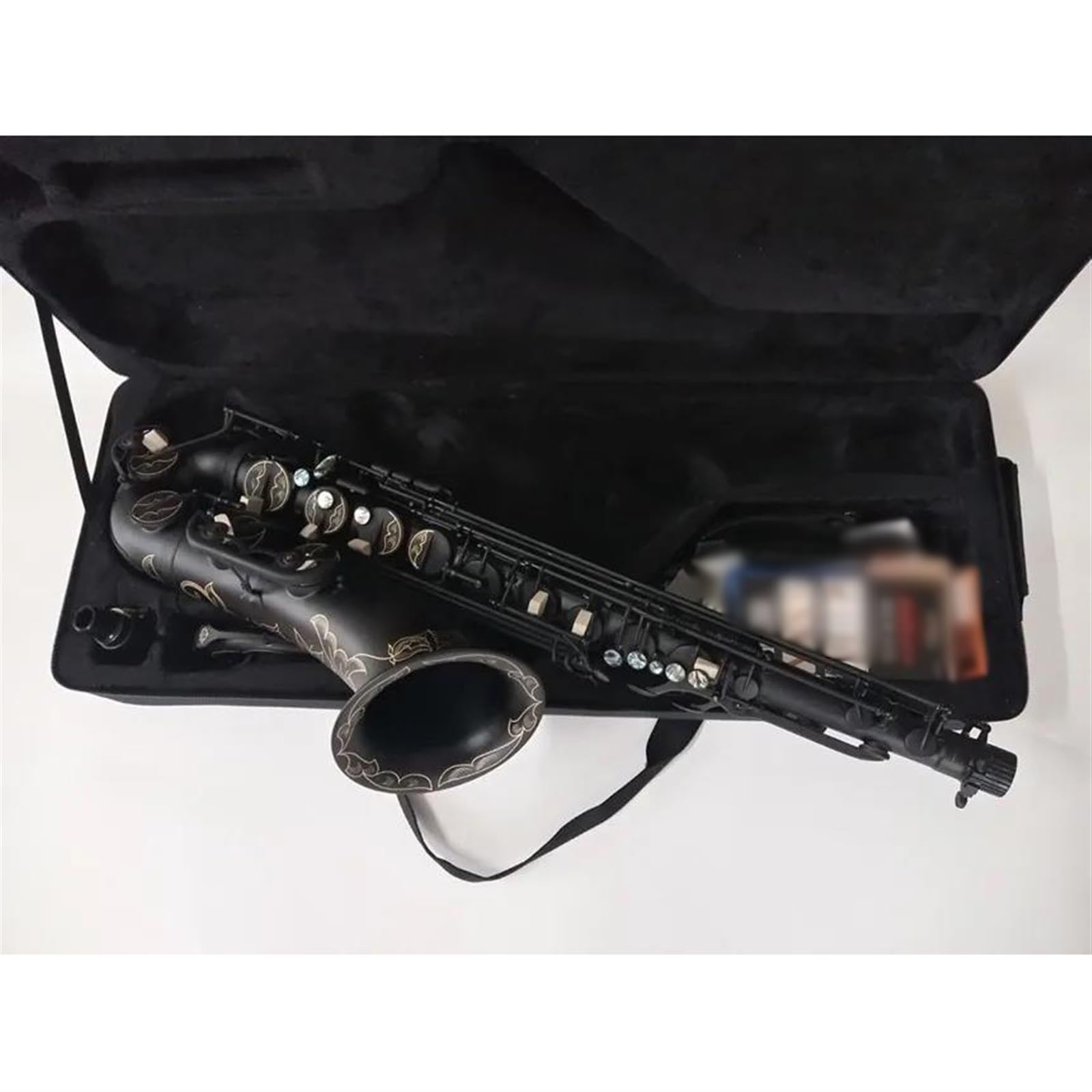 sassofono Sassofono Tenore Nero Strumento Musicale Professionale Che Suona Il Sax Tenore Con Custodia (Color : Tenor saxophone)