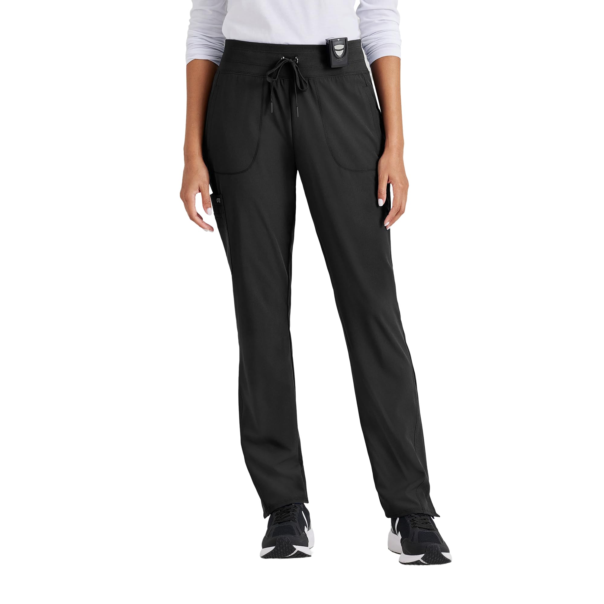 BARCO One Uplift - Pantaloni da donna con 5 tasche, a vita media, elasticizzati in spandex 360