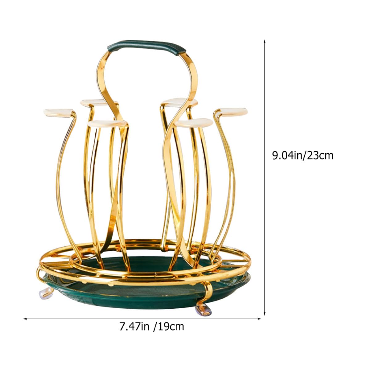 GALPADA Porte-gobelet Égouttoir en Fer Robuste et Antirouille Cuisine Domestique ou Professionnelle, Support de Tasse Créatif et Décoratif Design Européen