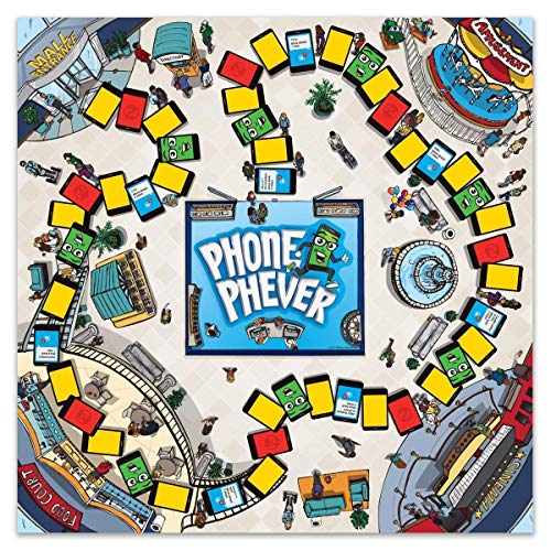 Phone Phever Board Game - New Fun Fast-Paced Family-Friendly Party Board Game - It's a Phonetastic Race to Answer Fascinating Trivia Questions 