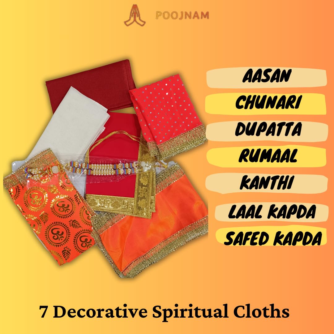 Poojnam Ganesh Chaturthi Puja Samagri Kit – Traditional Complete Puja Set with 35 Sacred Items | Ganpati Puja Essentials for Rituals and Offerings at Home 1