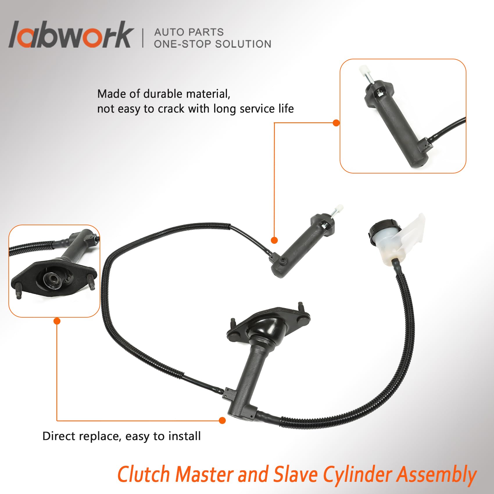 labwork Pre-Filled Clutch Master and Slave Cylinder Assembly