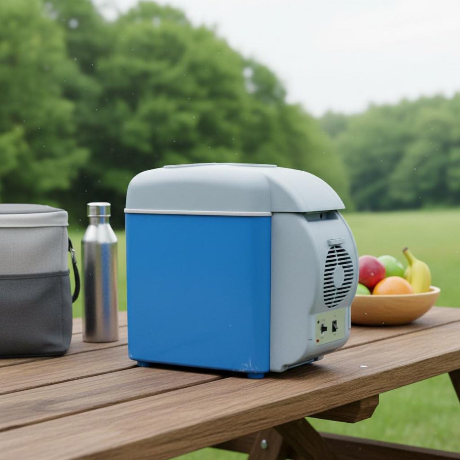Baoblaze Frigorifero Portatile Auto Mini Frigo Elettrico Termico Scaldavivande Campeggio Raffreddatore Riscaldatore Ad Alimentazione 12V Capacità di 7.5L