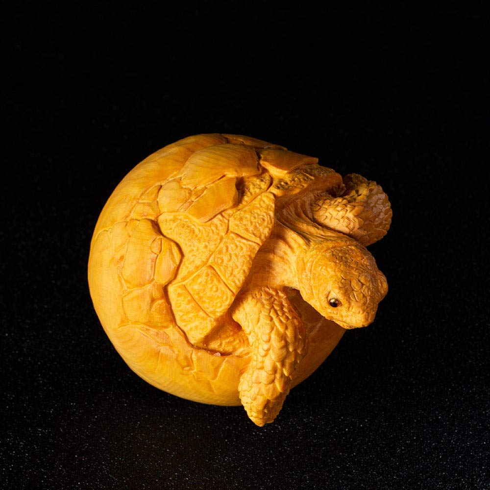 Statue de tortue buis idée cadeau symbolique et sculpture d'intérieur