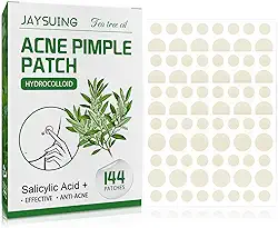 144 Pçs Remendos de Pimple Acne Translúcido Fosco Hidrocolóide Ácido Salicílico Óleo de Tea Tree para Acne Inflamada Melhorar Whiteheads