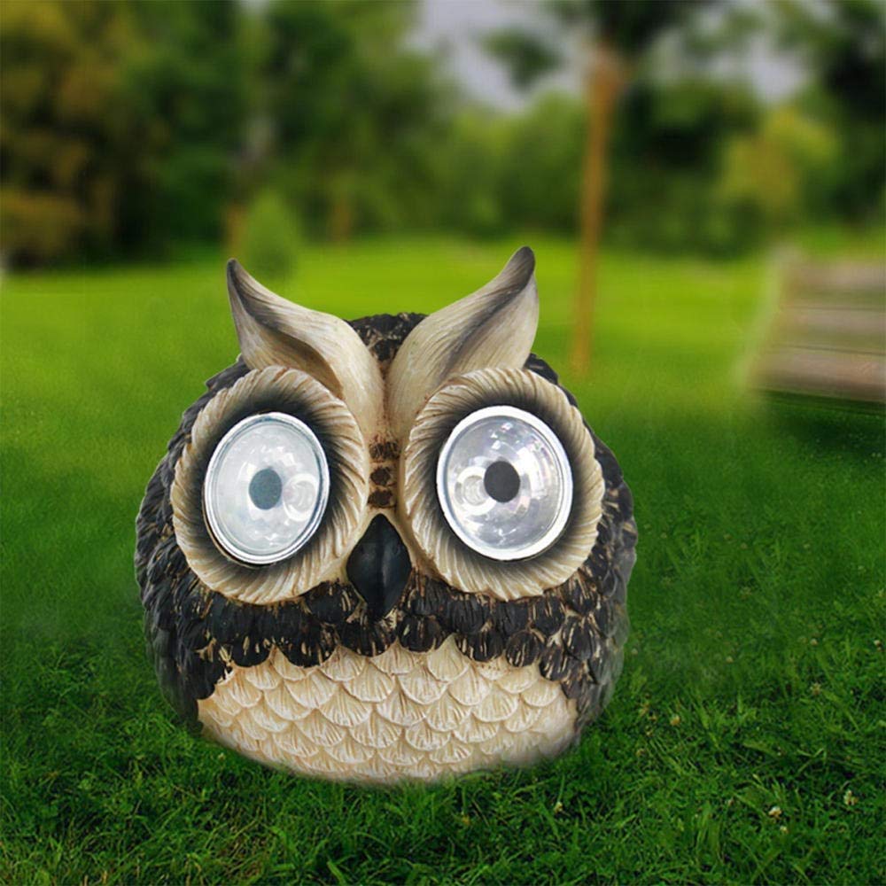Raelf Solar Garden Lights Glenmore Solar Lawn Lamp Owl Shape Light LED Solar Garden Light Waterproof Energy Saving Patio Yard Party Decoration Garden Outdoor Owl Shaped Solar LED Light Outdoor Garden