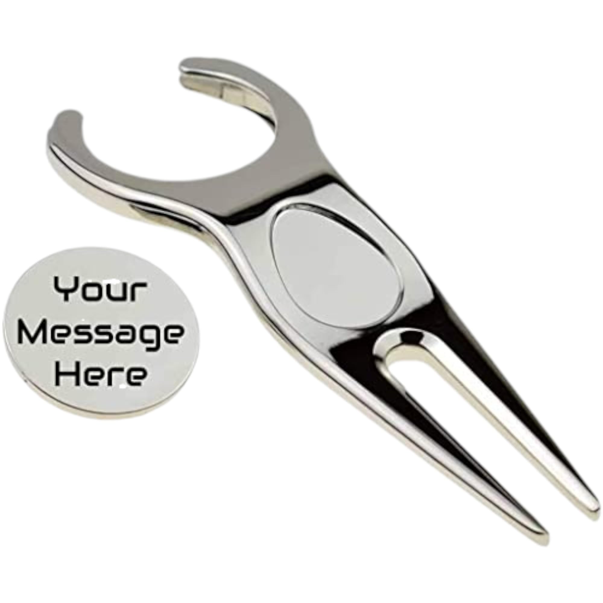 Ashton and Finch Golf Divot Repair Tool & Ball Marker – Personalised Engraved Design, Golf Gift