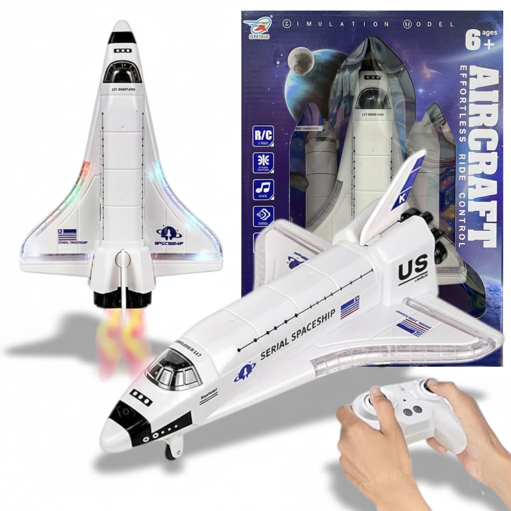 nino's Worlds Remote Control Spaceship Aircraft Toy with Music