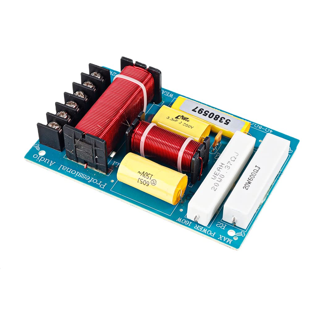 DollaTek 2Pcs Alto e Basso a due vie Crossover HIFI Modulo divisore di frequenza per altoparlanti di qualità audio per altoparlanti da palco professionali