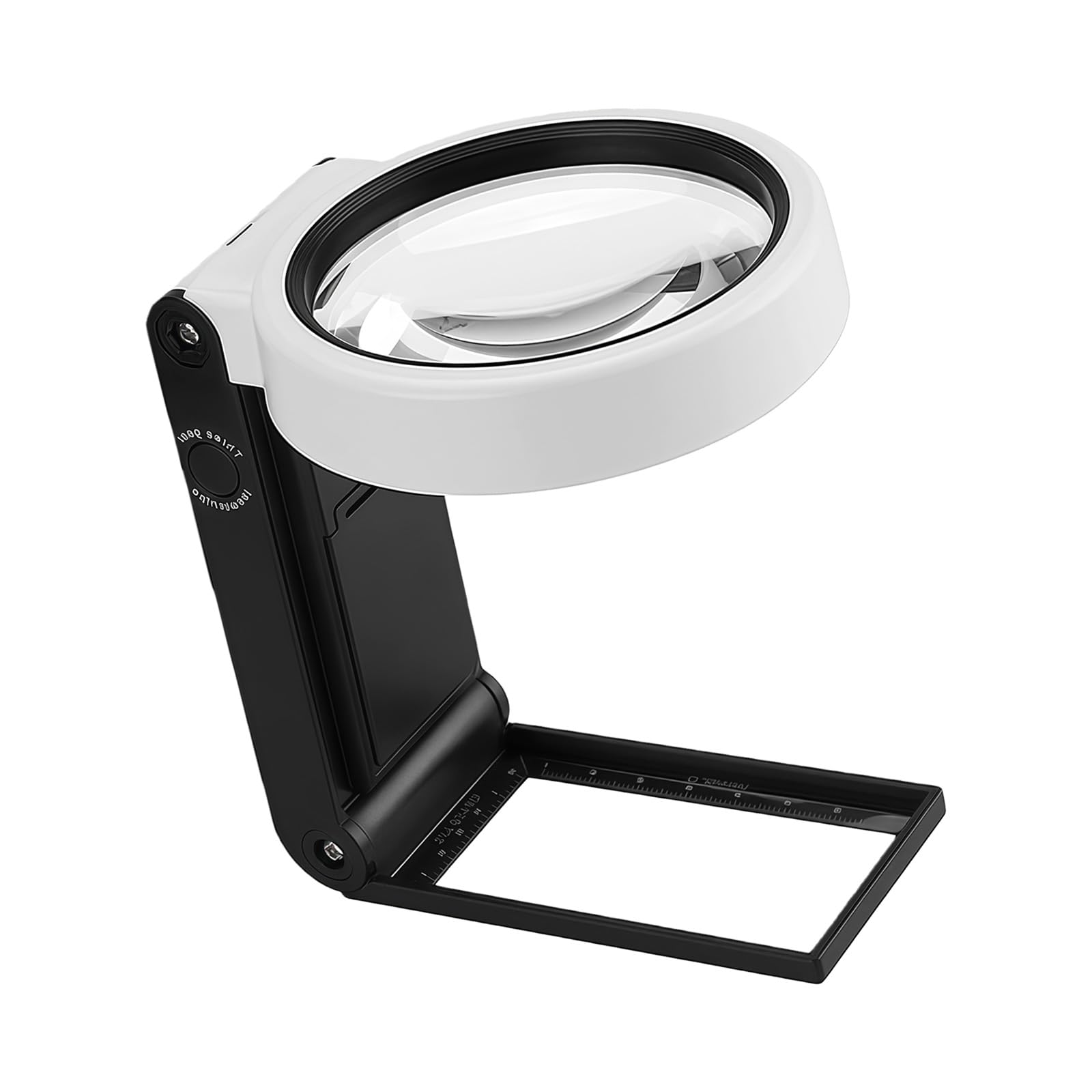 Optical Magnifier with Double Lenses and Durability Construction for Long Lasts Magnification Tool Handheld Amplifying Glass with Light