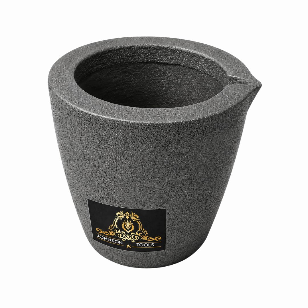 Johnson Tools 1 size Casting Clay Graphite Crucible For Gold Silver Copper Brass Aluminum Foundry Furnace Torch Melting-1.5 kg Approx-image-28