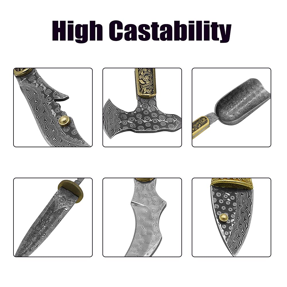 Weytoll Billetta in Acciaio Inossidabile Damasco, Embryo forgiatura materiali quenched levigato per Custom coltello fai da te facendo (220x30x3mm)
