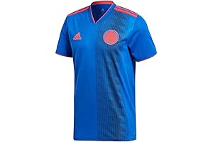 adidas 2018 Colombia Away Jersey in Bold Blue/Solar Red