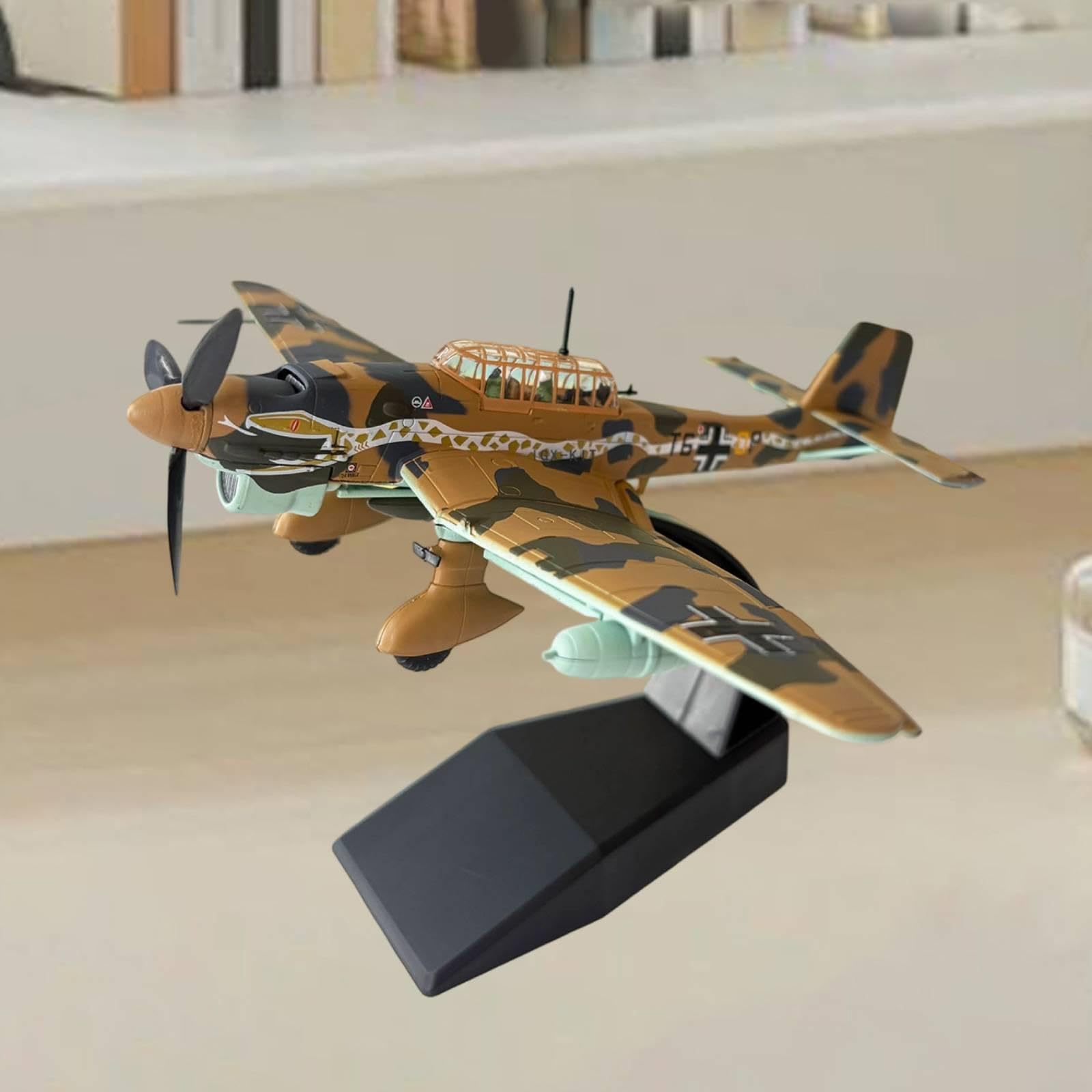 Modellino di Aereo da Caccia in 1/72, assemblaggio Realistico, Giocattolo da Costruire per la Camera da Letto, la mensola, e, Style C
