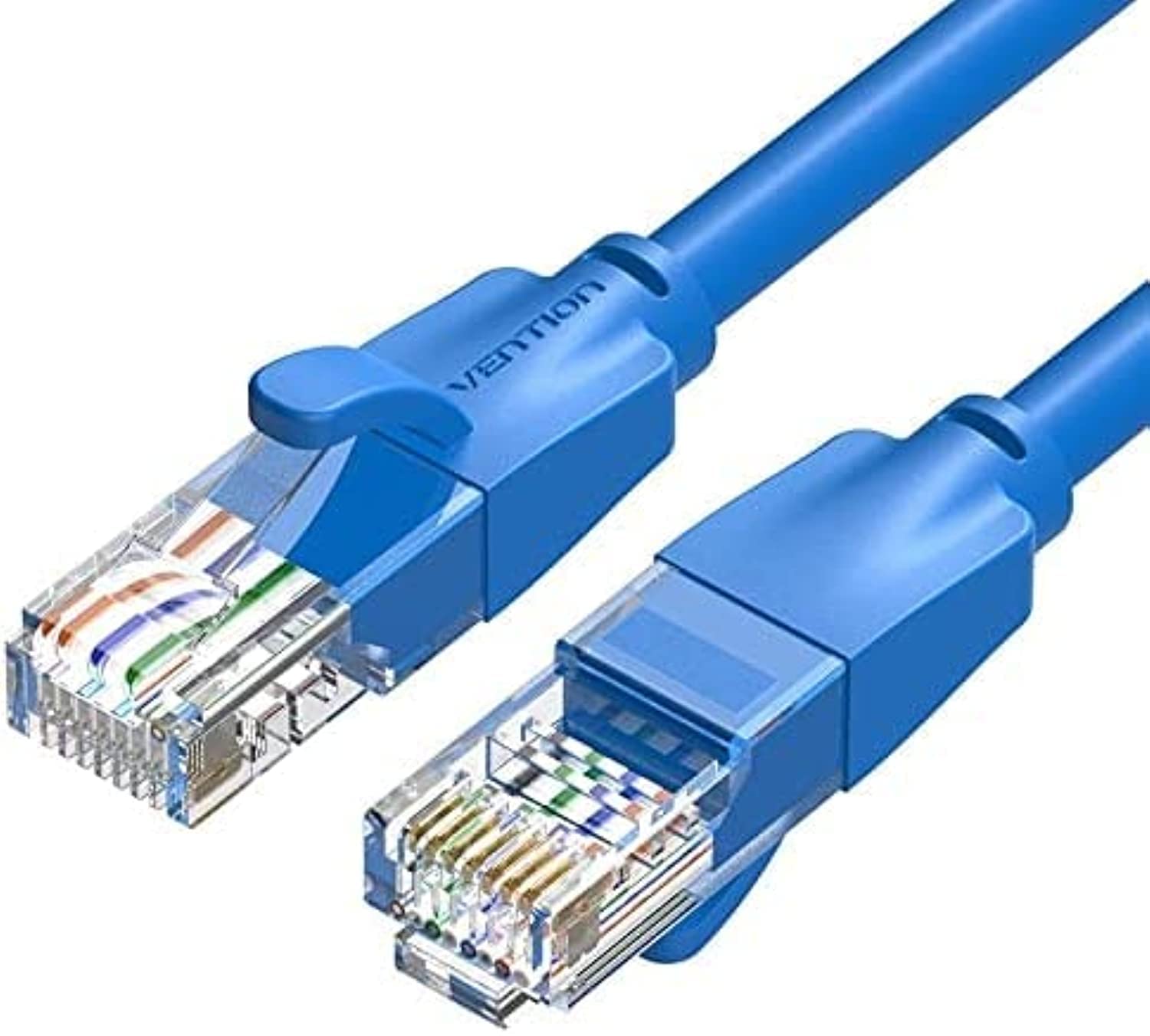 Vention Cat.6 UTP Patch Cable IBE series copper-clad Aluminum 1000Mpbs 250MHz Aluminum Foil PVC Jacket (10 M, Cat.6 UTP, Blue)