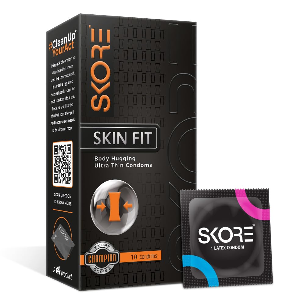 Skore Skin Fit Ultra-Thin Condoms - 1 Pack (10 pieces)