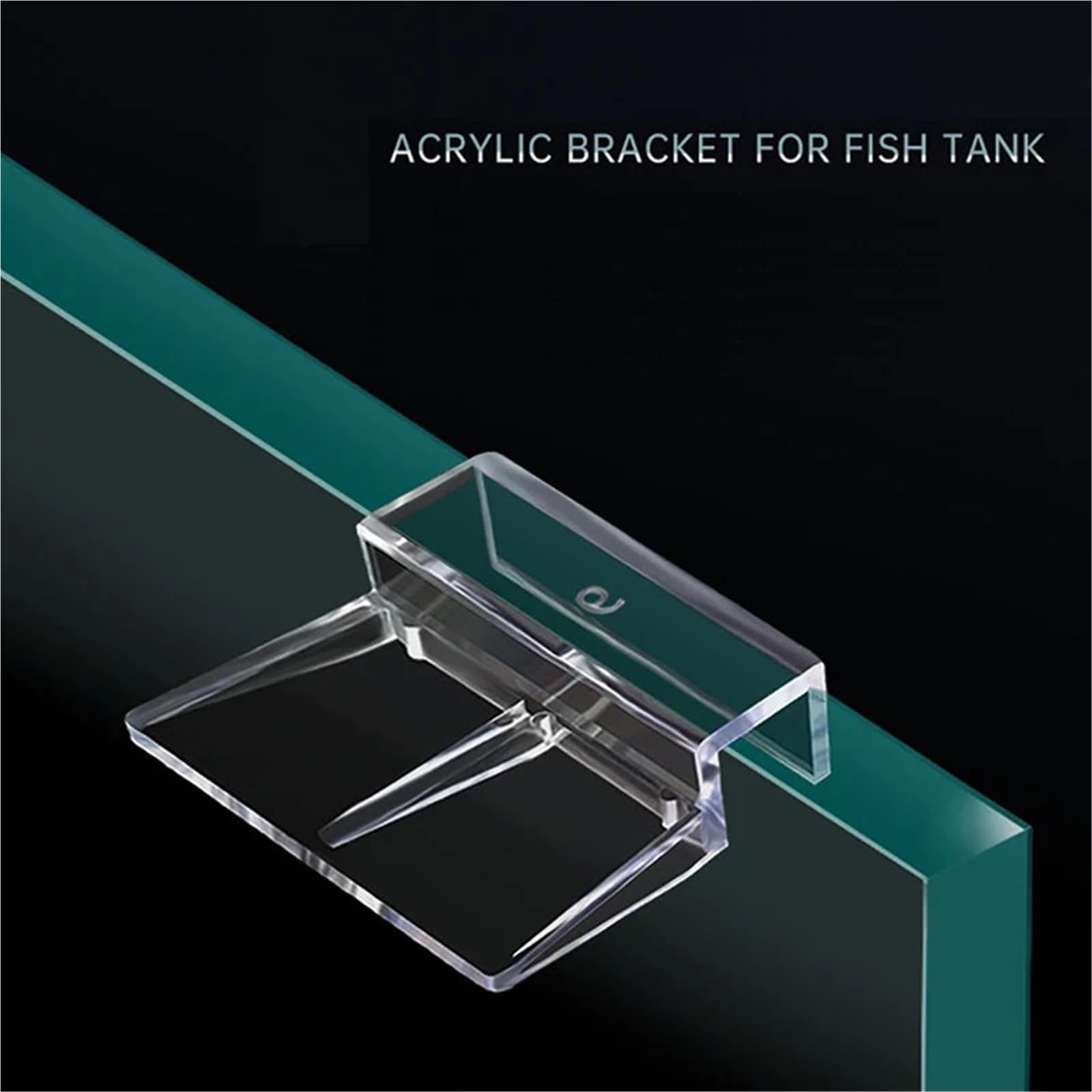 50 Stück randlose Aquarium-Glasabdeckungsstützen – Acryl-Halterungsclips für Aquariumdeckel (A3)
