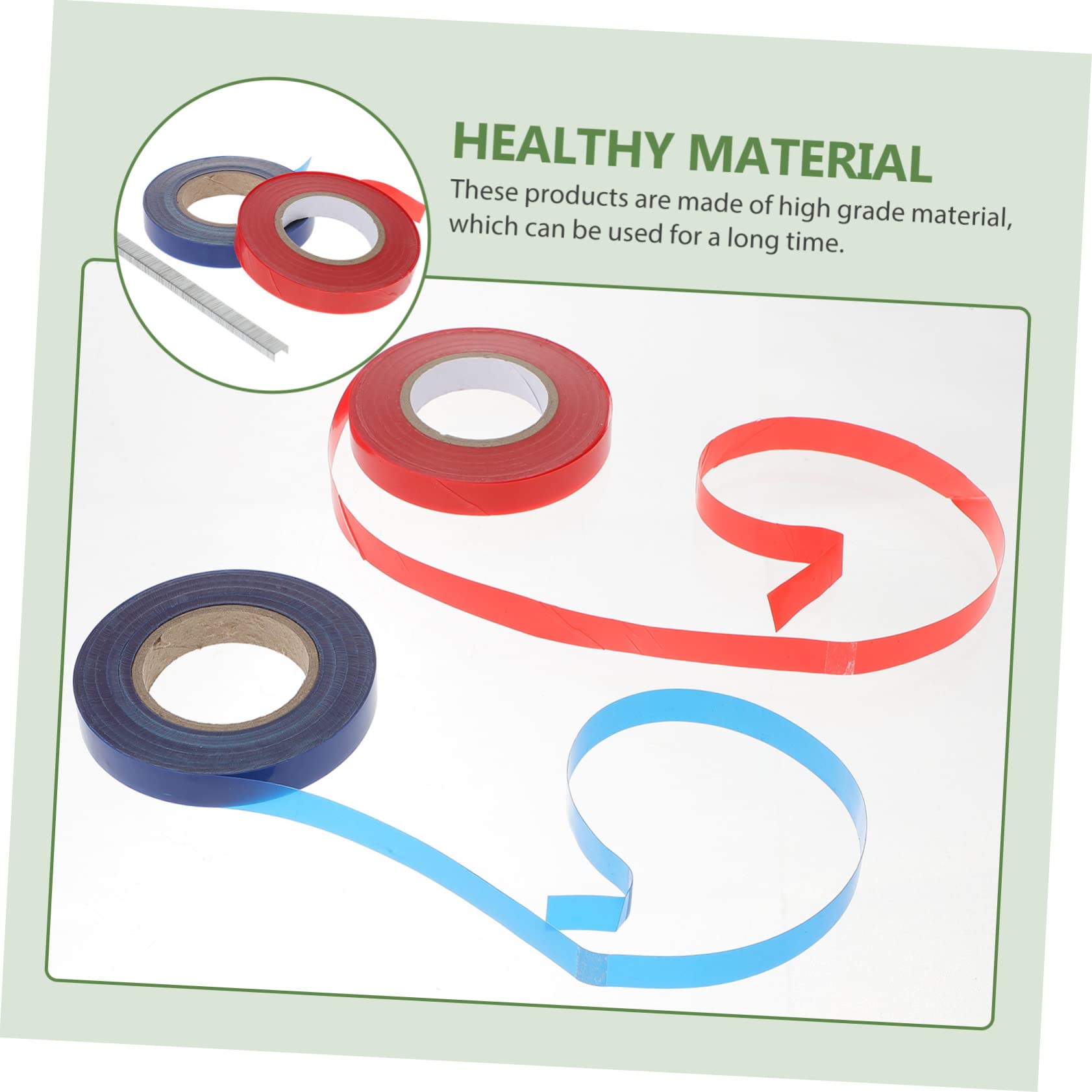 Happyyami Ruban Adhésif de Jardin pour Plantes Grimpantes 20 Rouleaux PVC | Élastique et Réutilisable, pour Greffage Intérieur, Branches et Jardinières, avec Agrafes en Acier Inoxydable