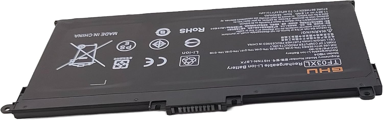 GHU TF03XL Laptop Battery 41.9Wh Replacement for HP Pavilion 17-AR050WM 17-AR007CA 15-CC 15-CD 14-BF Series, Compatible with 920046-421 920070-855 HSTNN-LB7X TF03041XL