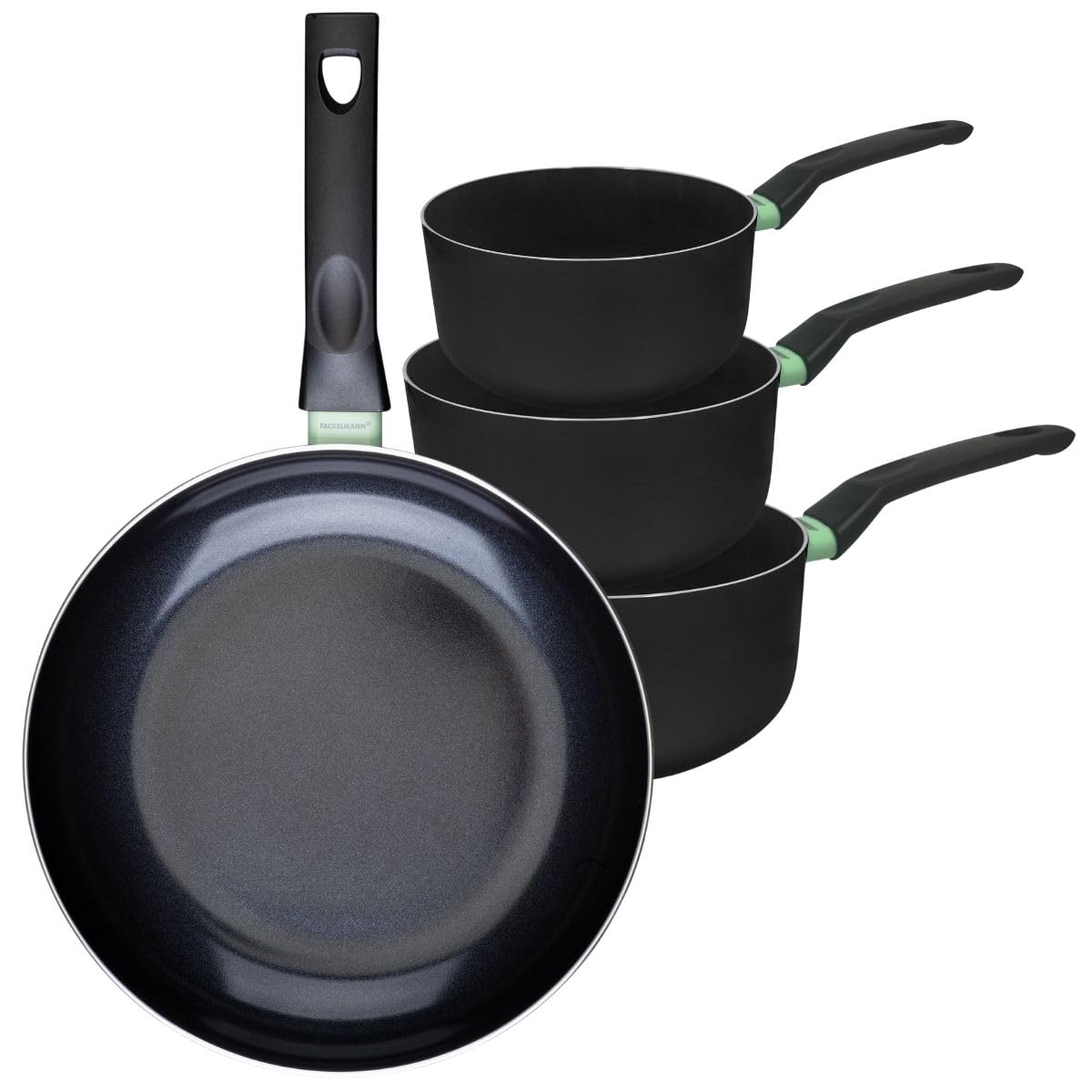 Fackelmann Batterie céramique poêle 30 cm et 3 casseroles