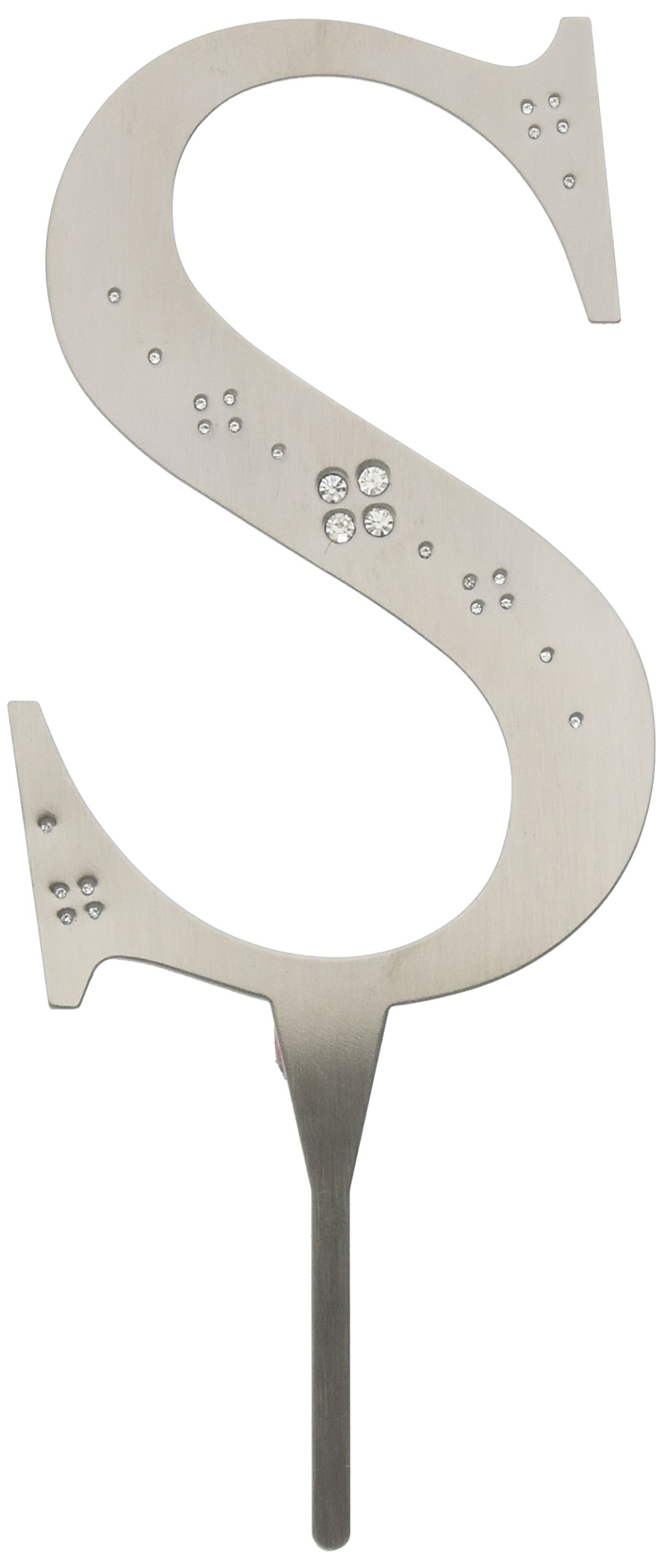 WEDDINGSTAR4 Inch Jeweled Monogram - Letter"S"