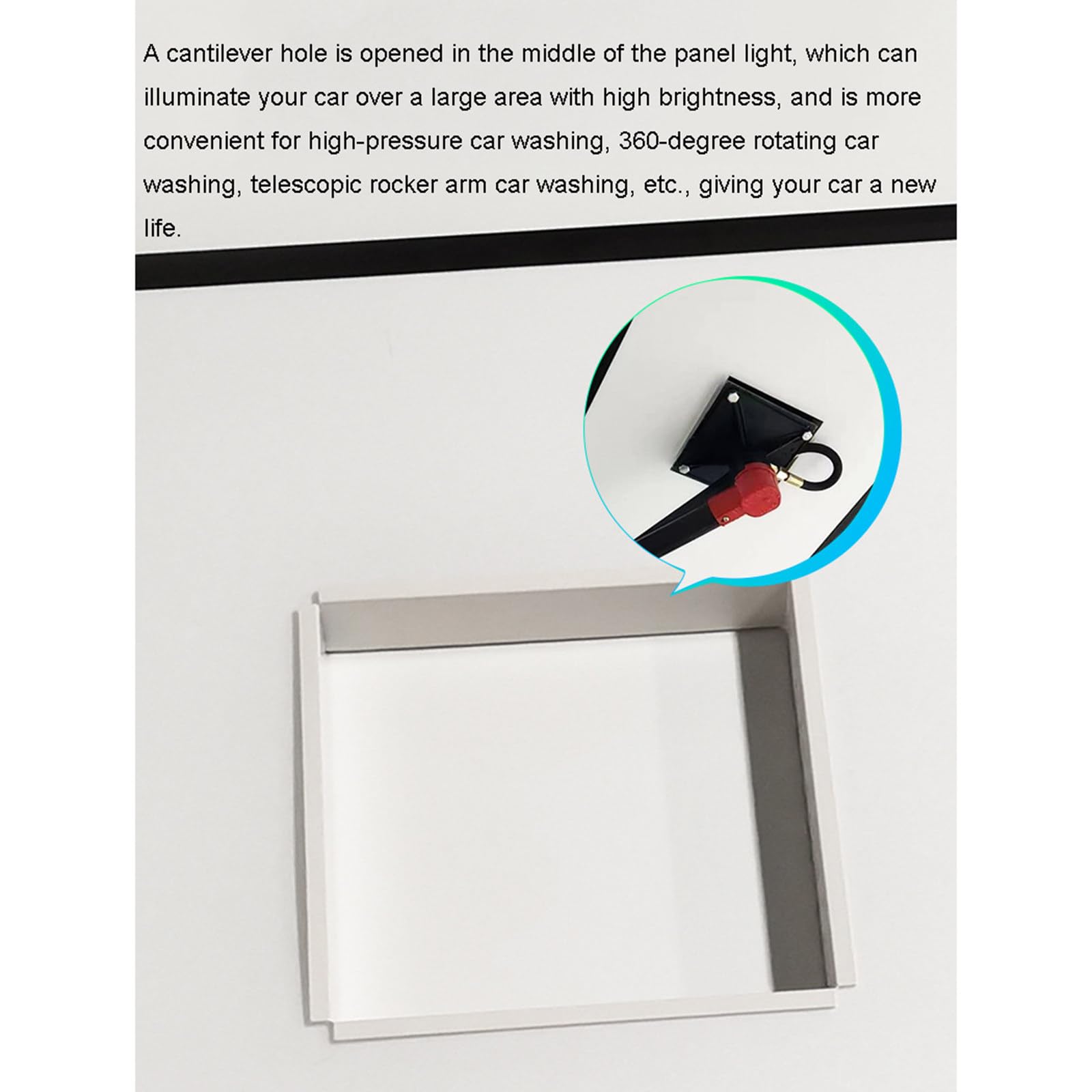 672W 14 Hexagon LED Garage Light 6500K Honeycomb LED Lights High Brightness Auto Beauty Shop Warehouse Gym Workshop — view 5