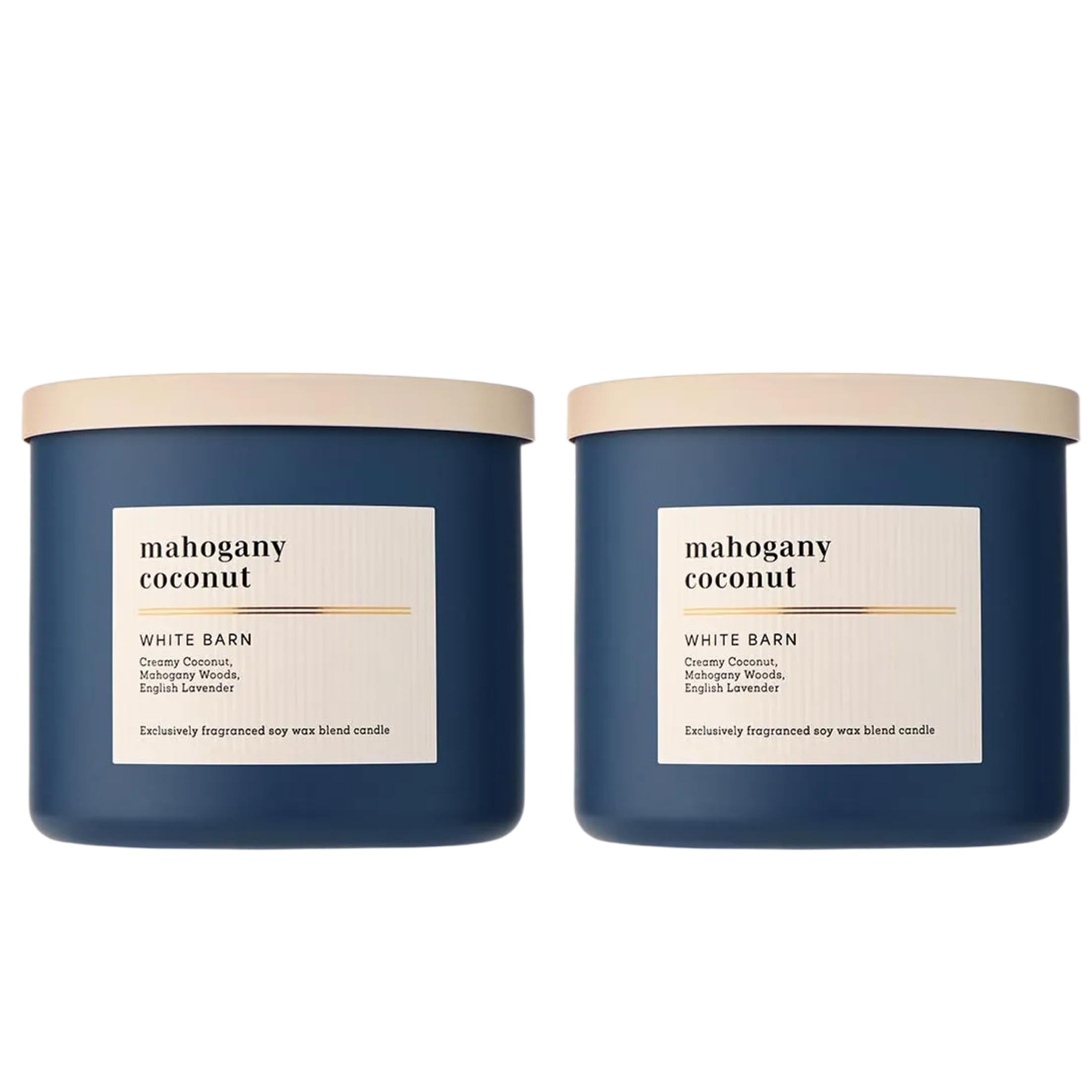 Bath &amp; Body Works 3-Wick Candle, Mahogany Coconut, 14.5 oz, 2 Pack