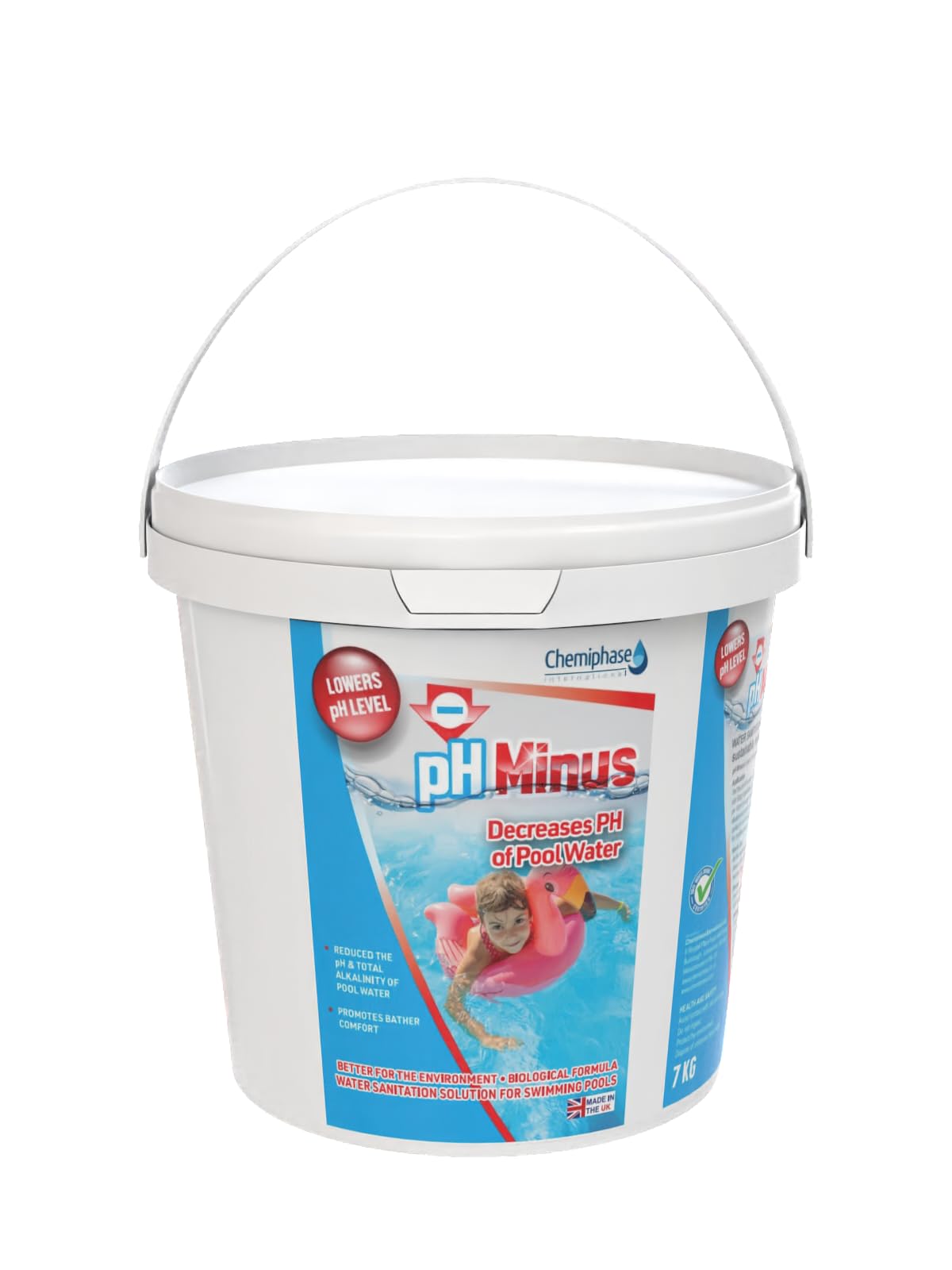 Chemiphase pH Minus 7 Kg - Decrease pH of Swimming Pool Water, Hot Tub, Spa