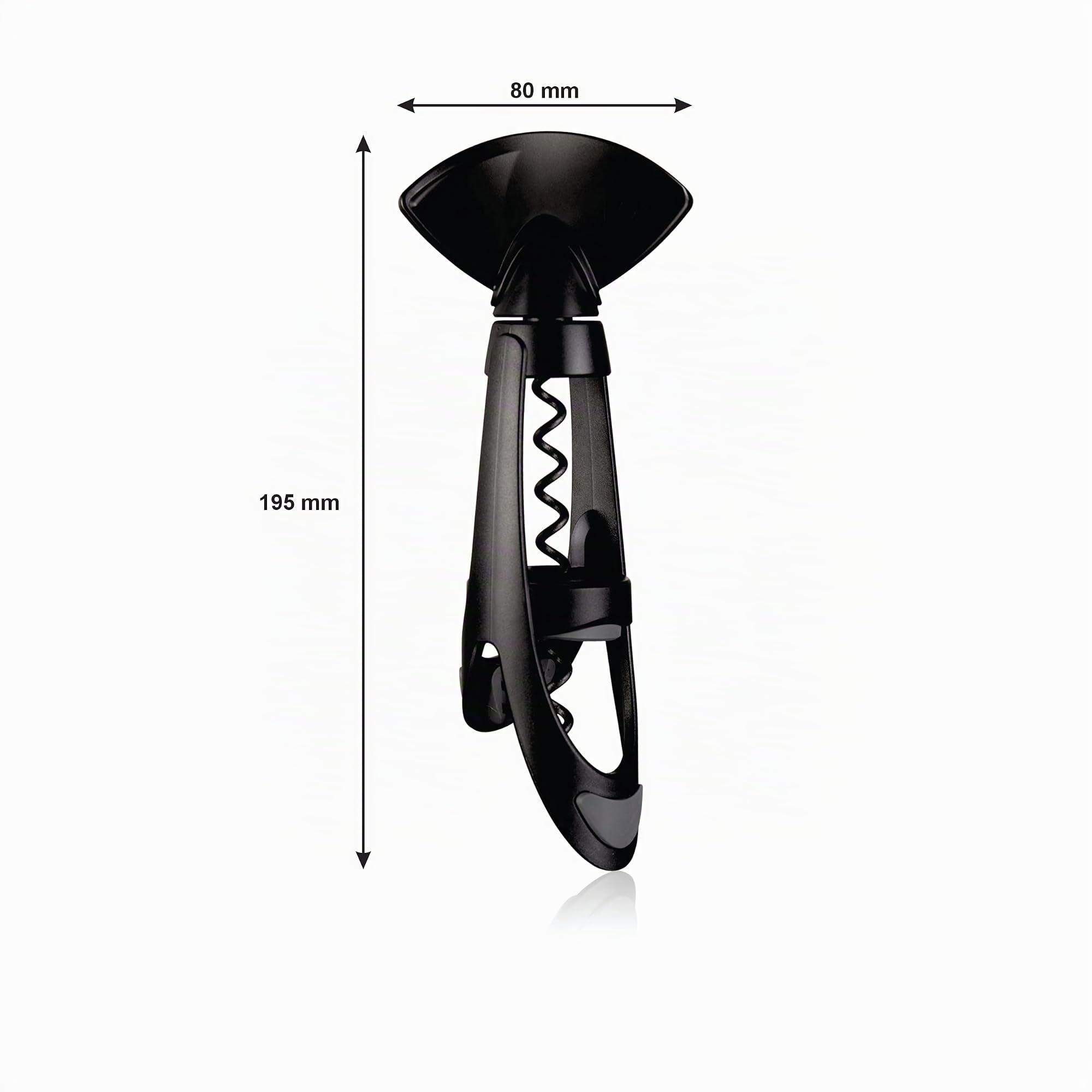 Vacu Vin- 68814606- Korkenzieher Twister schwarz Geschenkpackung