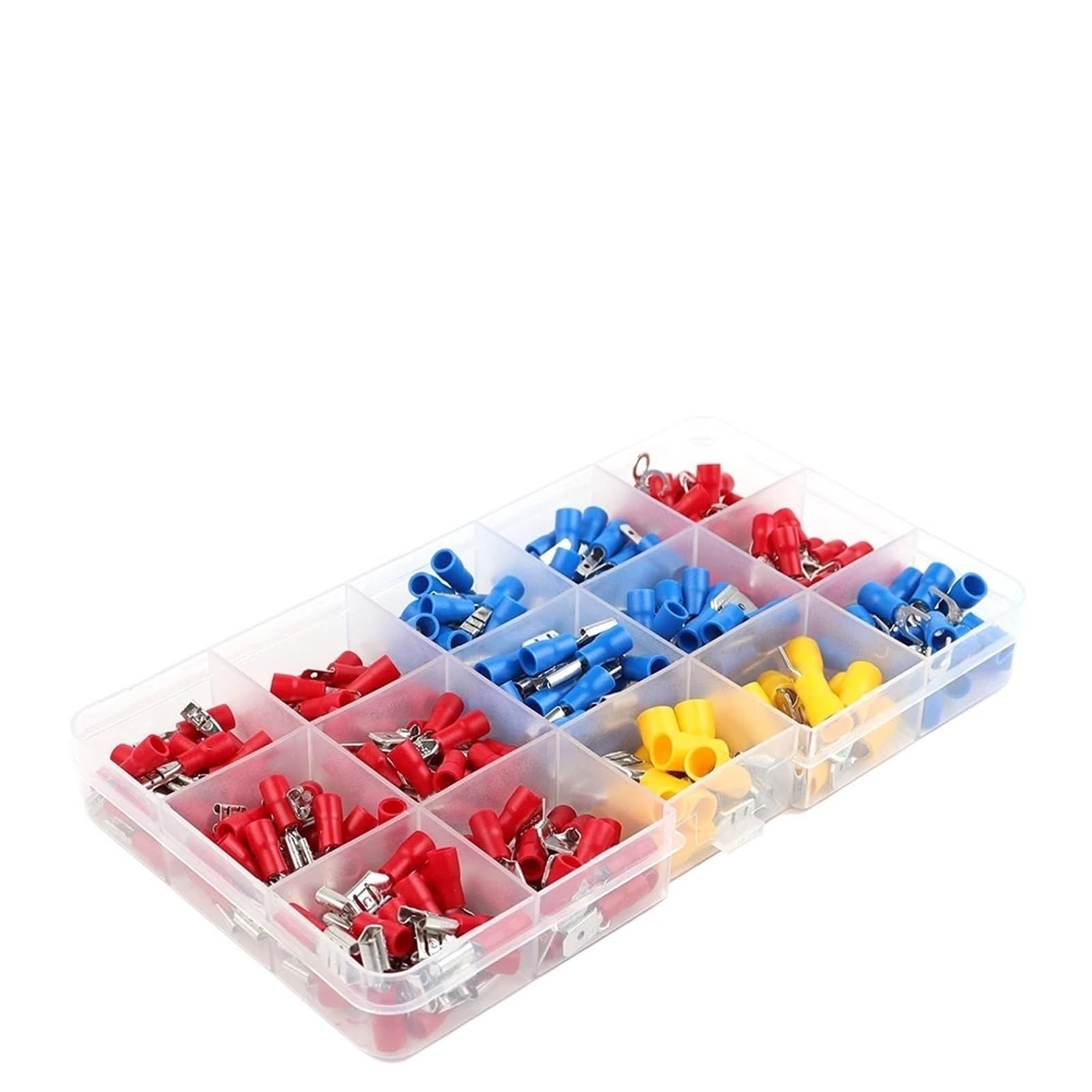 Assortiment de bornes à Pelle, connecteur de câble isolé, Fil électrique, sertissage, Anneau Bout à Bout, Ensemble de fourchettes, cosses roulées, Kit combiné, 280 pièces