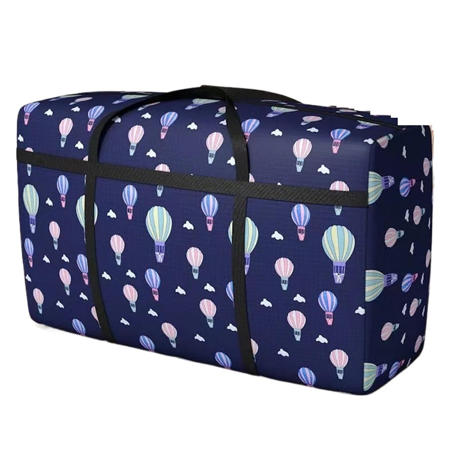 QMDSNFB Moving Bags Waterproof Foldable Luggage Bag Travel Clothes Storage Bags Zipper Thickened Moisture Proof Moving Packing Portable Duffle(Blue 180L)