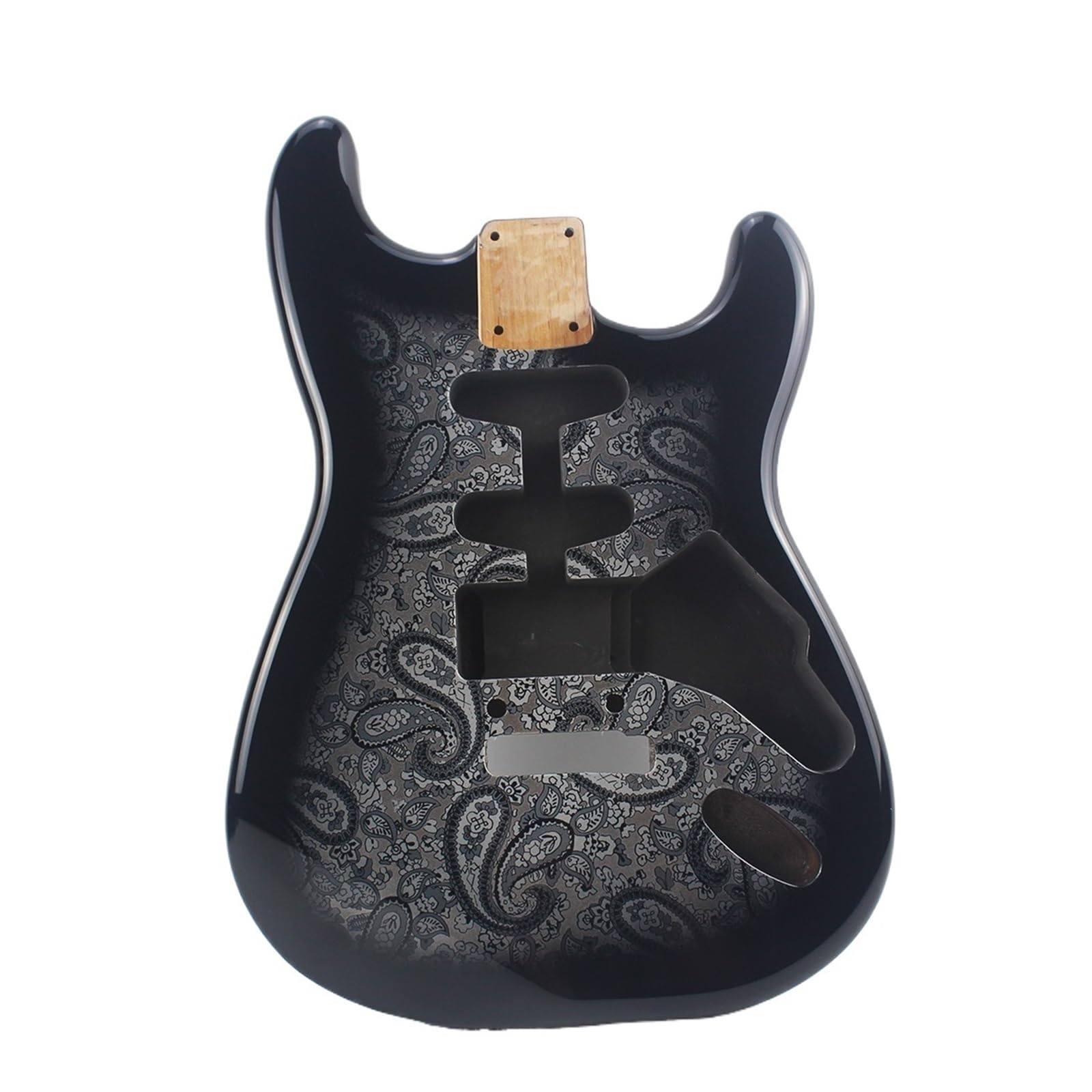 Corpo for chitarra elettrica ST Black Paisley HSS Tremolo System, legno di ontano nordamericano, compatibile con Fend