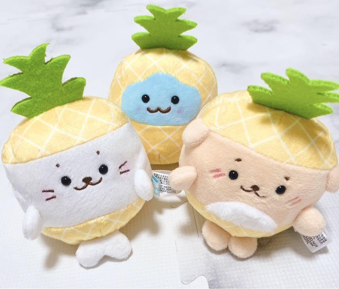 Amazon.co.jp: しろたん らっこいぬ しぇる パイナップル ぬいぐるみ 