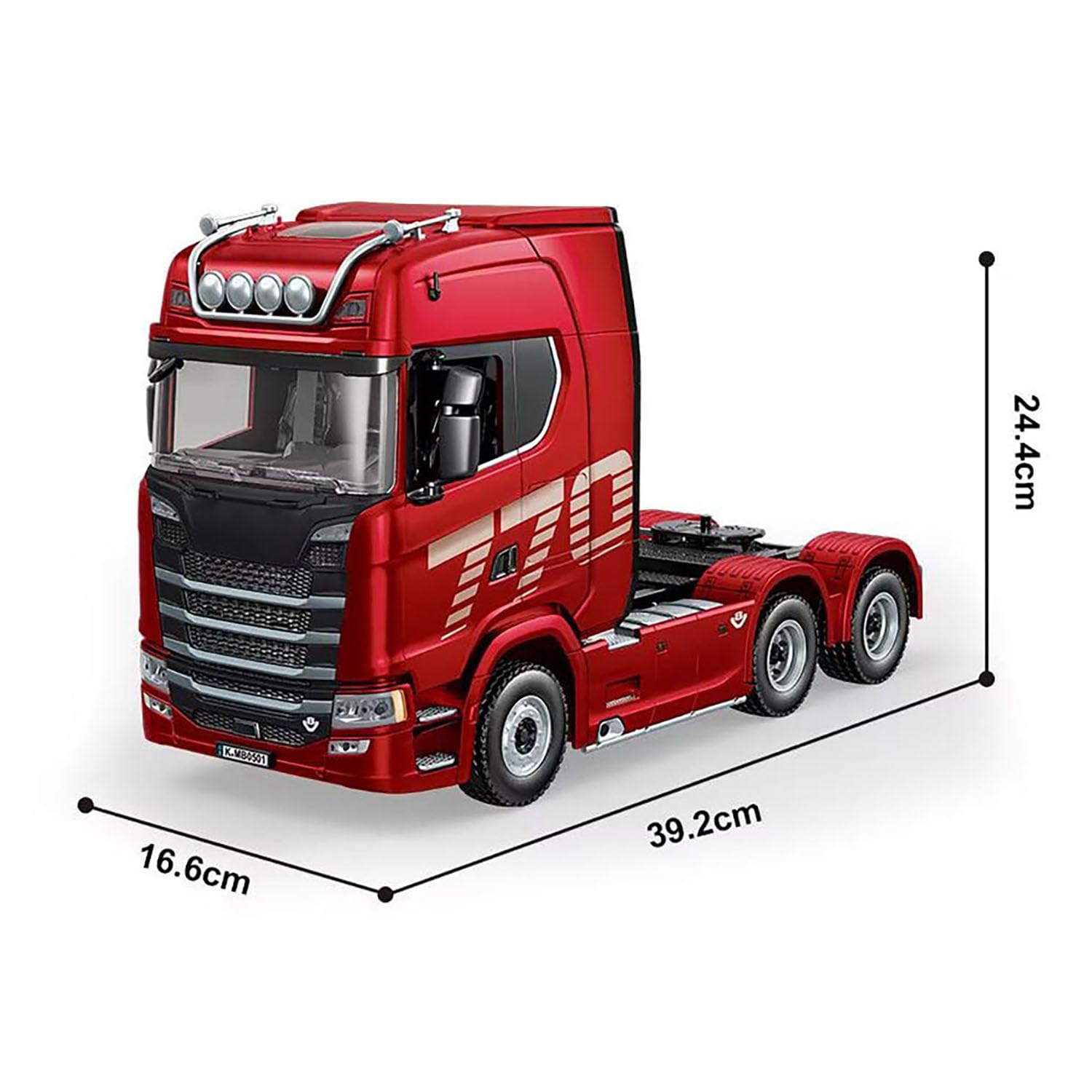 HUINA 1/18 RC Zugmaschine 770S, ferngesteuerter LKW mit Licht und Sound