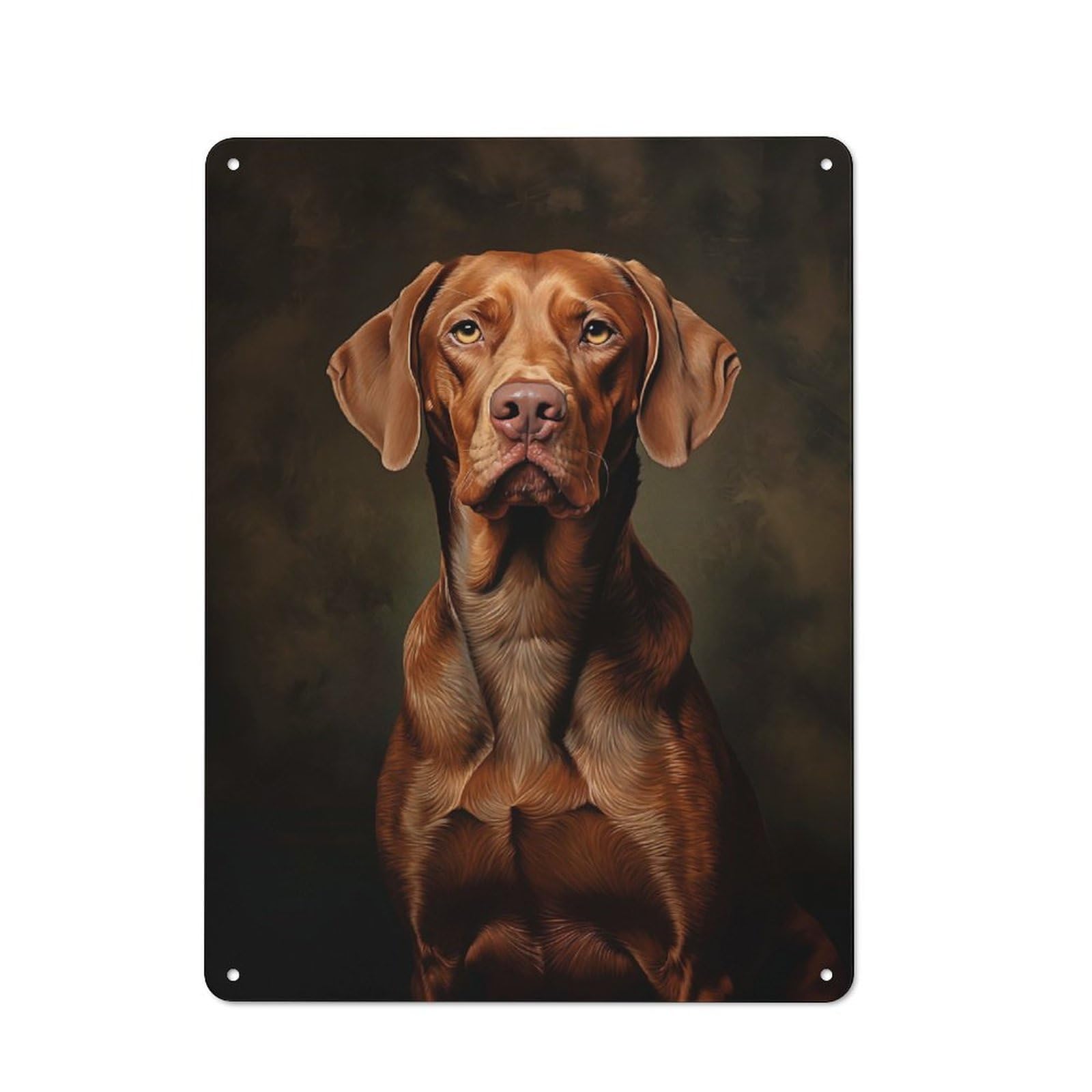 Junmoney Style-14 Vintage Hungarian Vizsla Metal Gift Sign 40X30cm, Home Wall Decor For Bedroom, Kitchen, Office Or Living Room