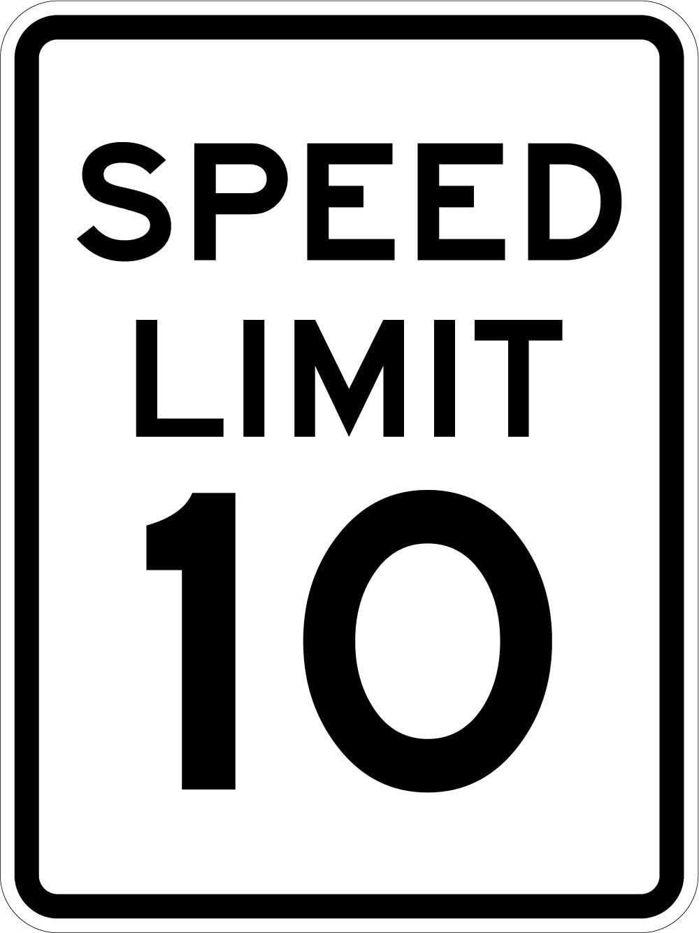 SmartSign - T1-1011-HI_18x24 Speed Limit 10 MPH Sign by | 18" x 24" 3M High Intensity Grade Reflective Aluminum