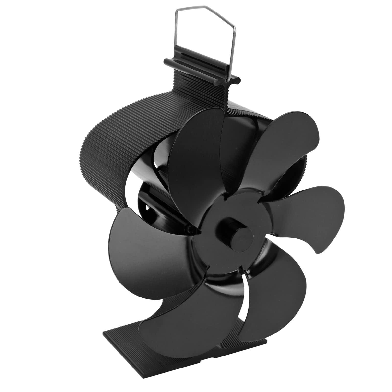 Wärmebetriebener Ofenventilator, Holzofenventilator, Kaminventilator, 6 Flügel, Selbststartend, Leiser Betrieb, Keine Batterien Erforderlich für Holz-Gas-Pelletöfen