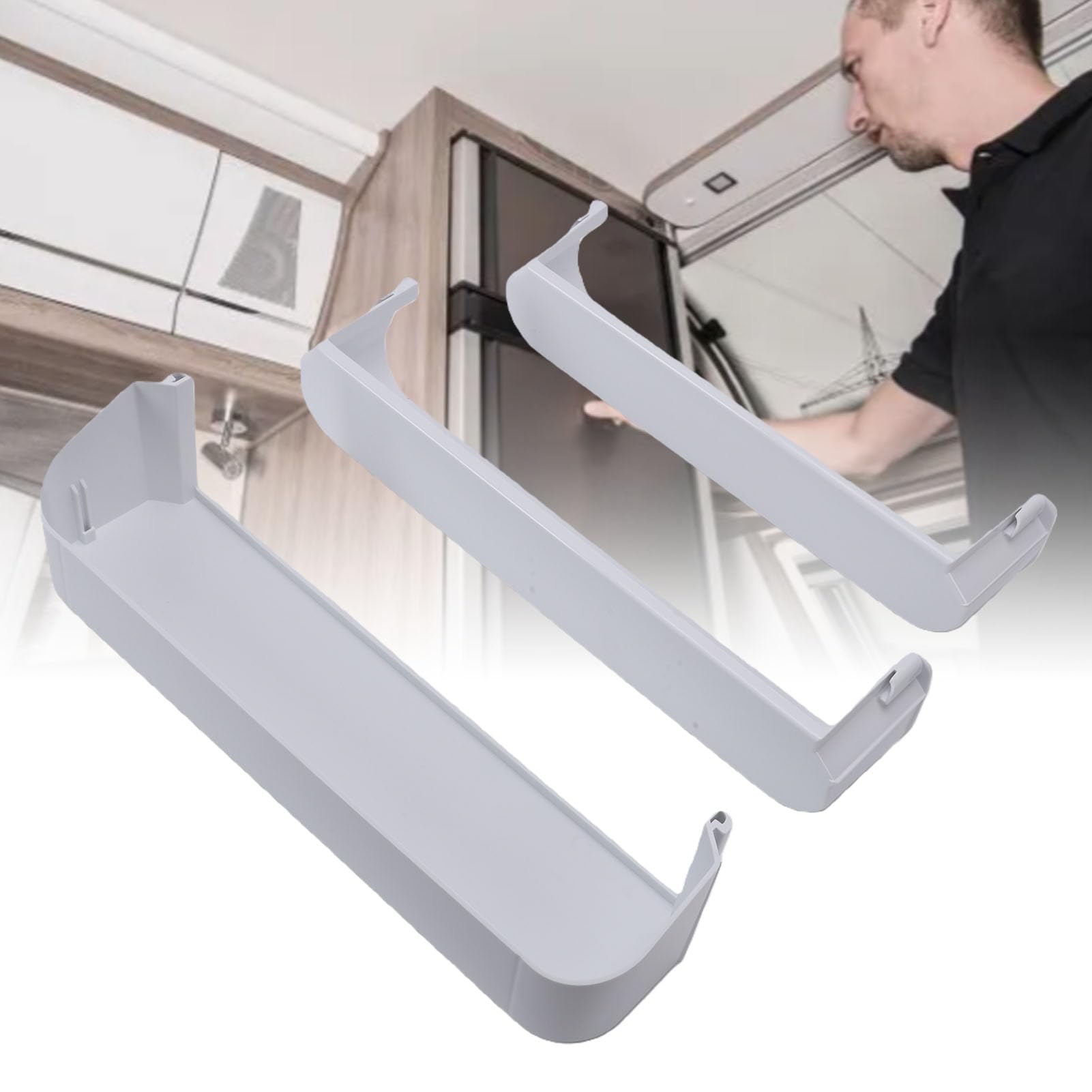 Akozon Reemplazo Kit Estante Puerta Refrigerador RV 16in