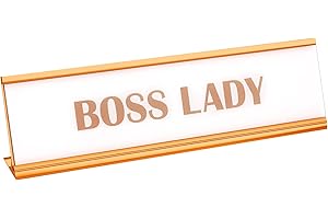 Boss Lady, Girl Boss Sign, Acrylic Boss Lady Plate With White Background.