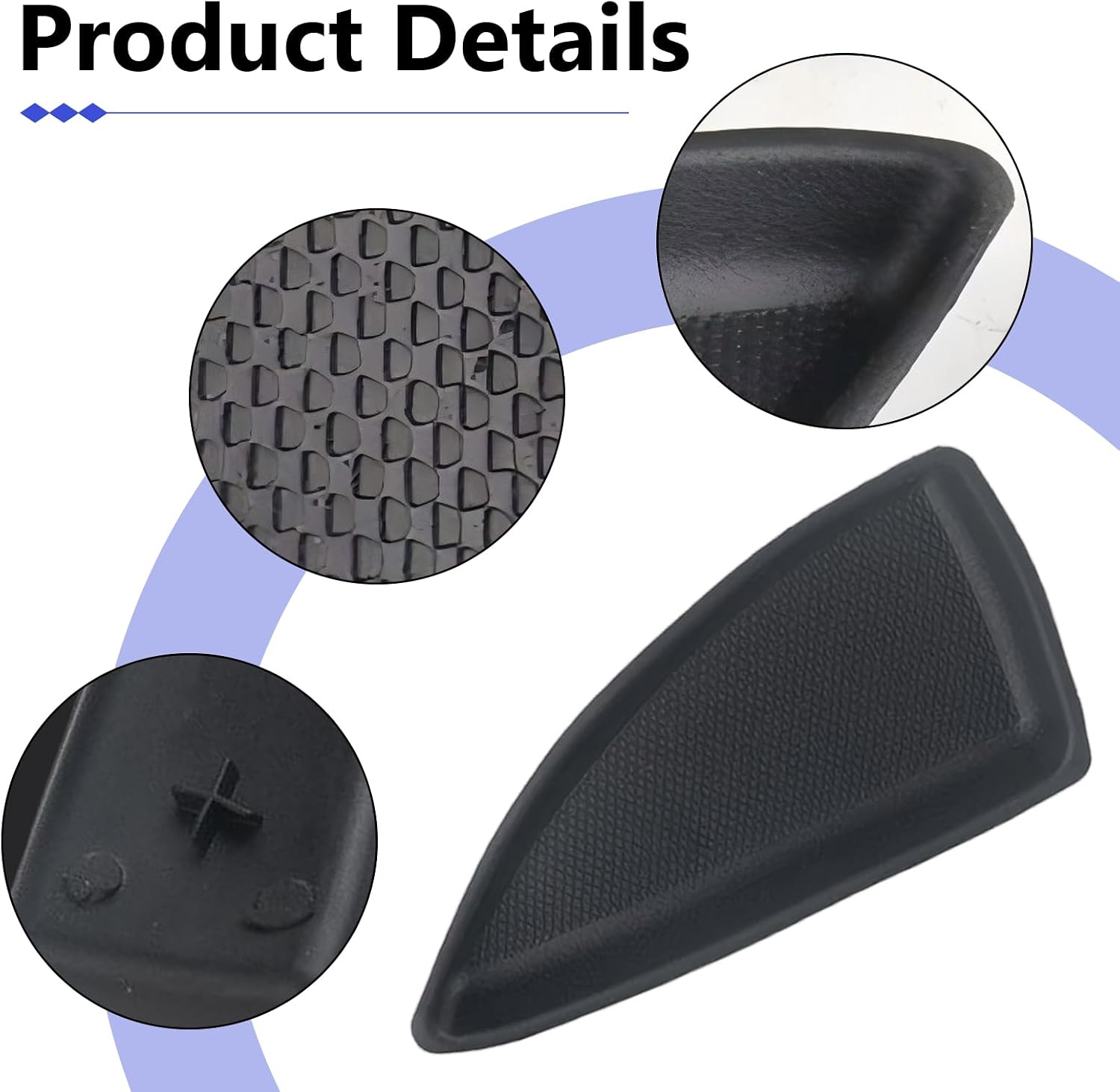 4 PCS Car Door Switch Bezel Cap, Left/Right Front/Rear Plastic Bolt Cover, Door Switch Bezel Interior Protective Accessories, Compatible with the Chevy Malibu 2016-2018 (Black)