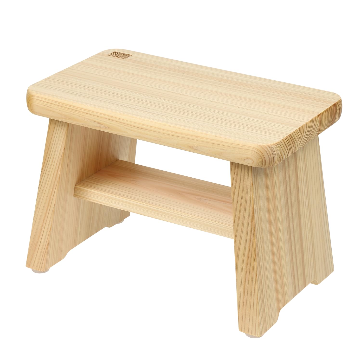 Hinoki King Cypress Bath Stool Small 8.5in Commercial Grade Made in Japan