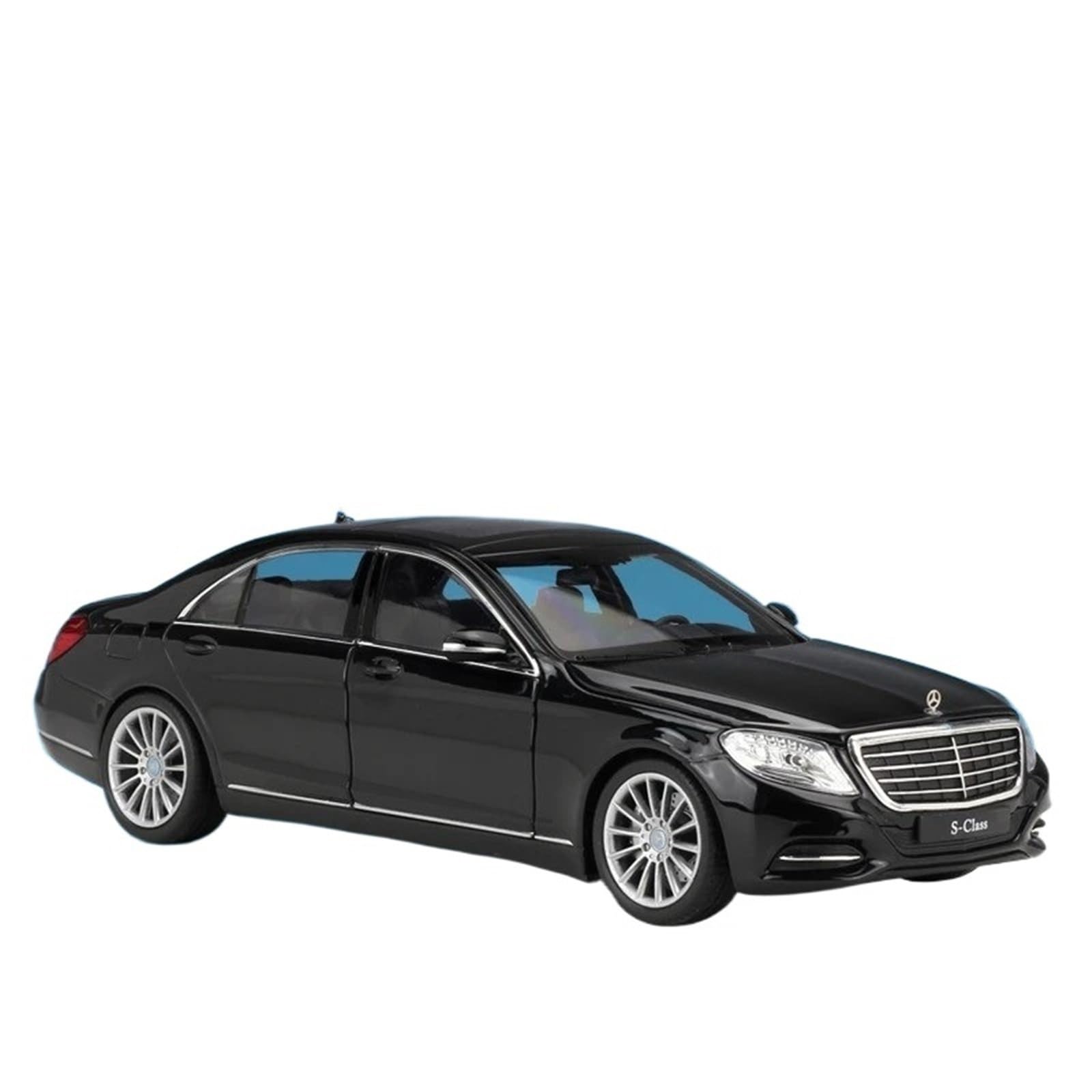 WHYMIRRJ Diecast 1:24 For Mercedes Benz S500 Scale Alloy Car Models Simulation Pre-built Vehicle Model Collection Souvenirs Present(Black)