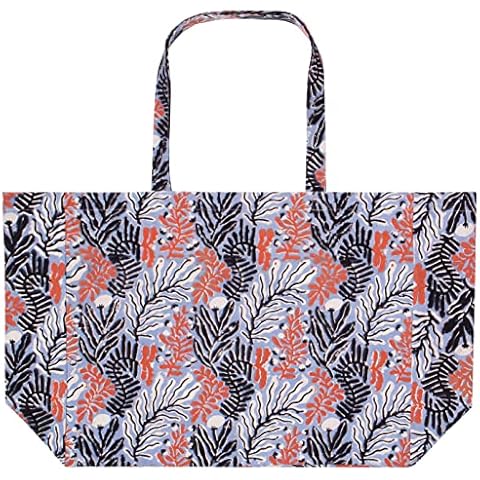 Danica Studio Block Printed Cotton Large Tote Bag, Entwine Cover